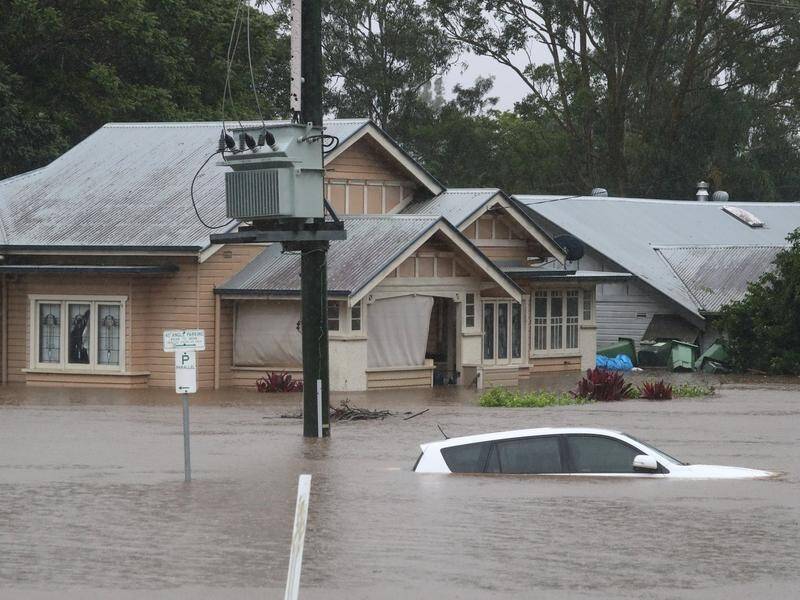 Parts of NSW, such as Lismore in the state's north, are still recovering from last year's floods. (JASON O'BRIEN)