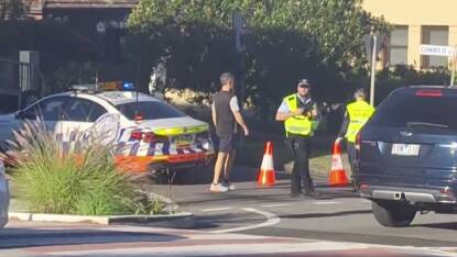 Police blocked off the street in the Sydney suburb of Russell Lea on Thursday, June 27, after the woman's death. A man from the Albury-Wodonga region has been charged with murder. Picture supplied
