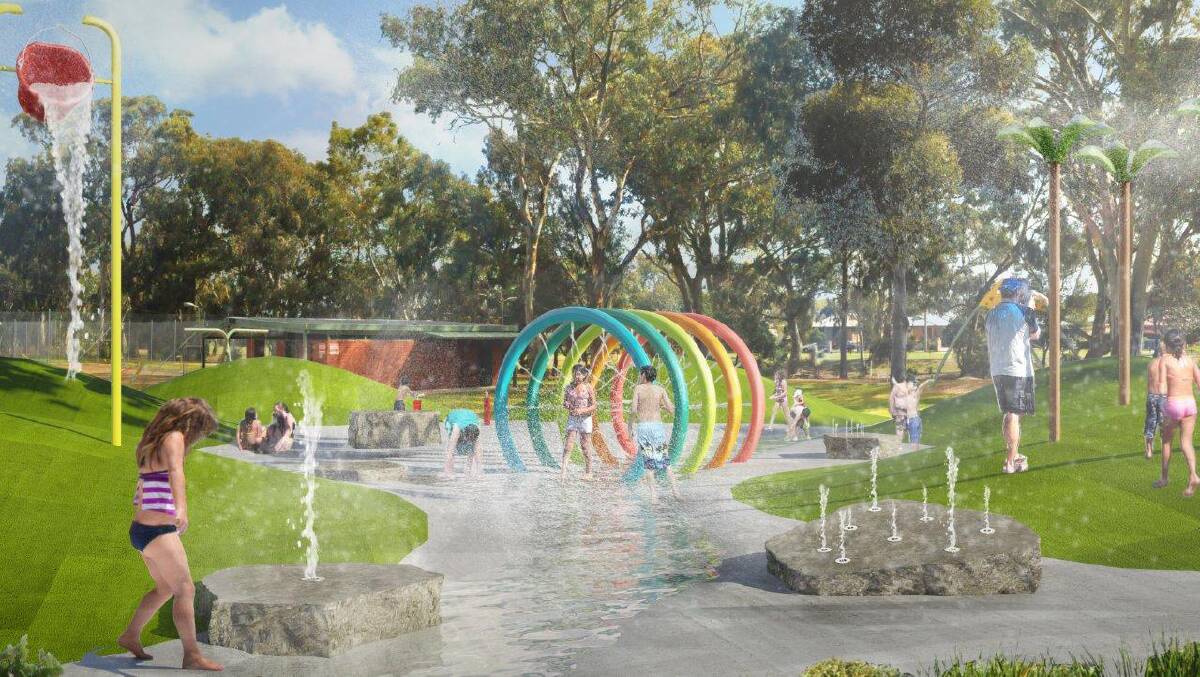 PLANS: An earlier design for the splash park at Wangaratta. 