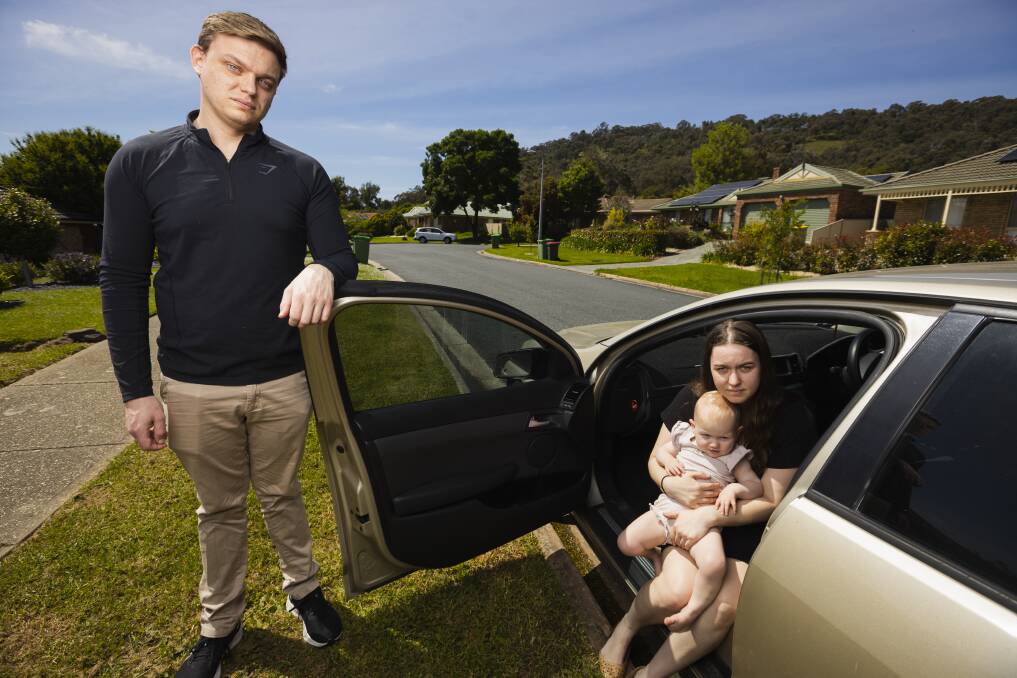 Autumn had to be driven to hospital in the family's car, which was delayed by roadworks on the Hume Highway. 