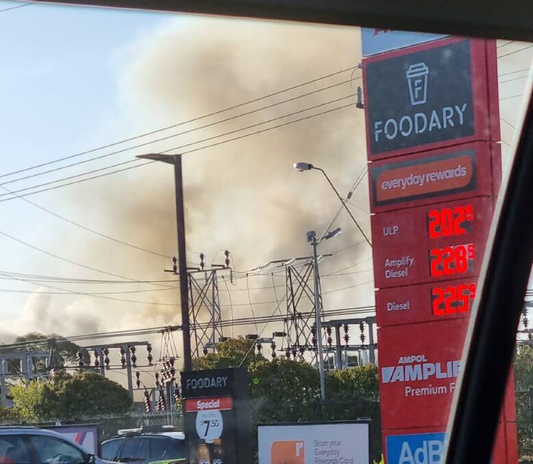 An image posted on social media showing plumes of smoke at the site. Picture supplied