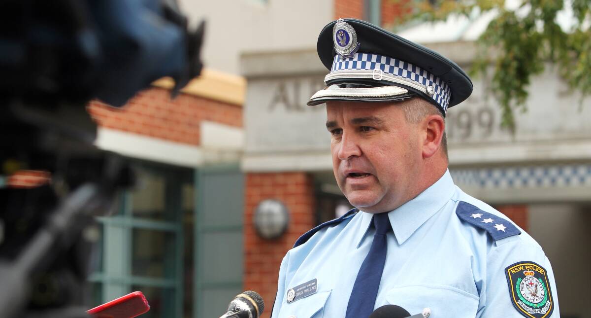 TARGET: Detective Acting Inspector Chris Wallace said police would continue to target drug dealing and use in Albury region. 