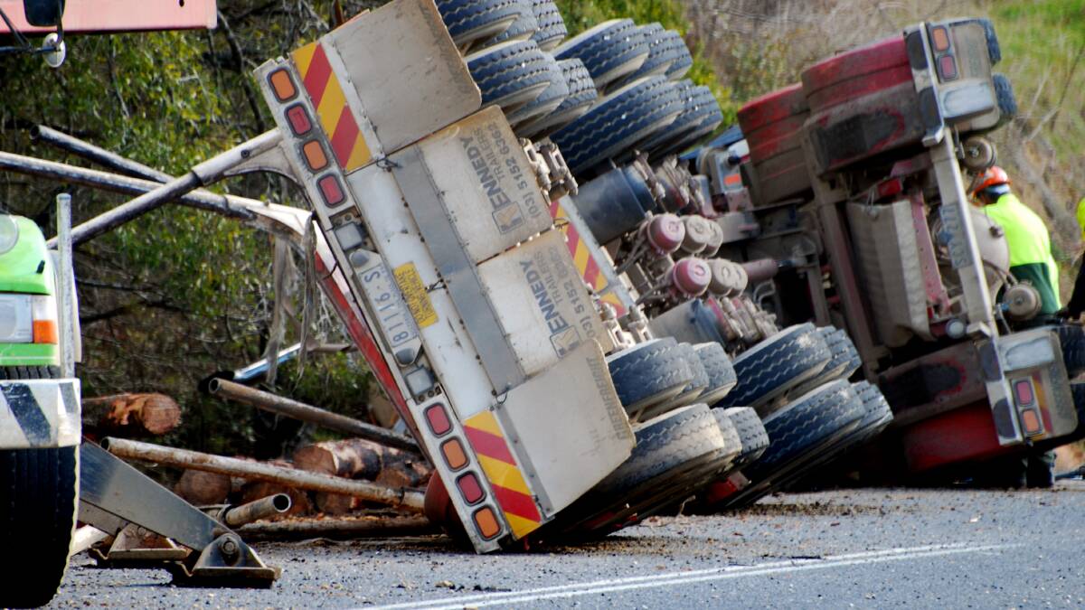 FILE PHOTO: A crash on the Murray Valley Highway at Koetong in July. 