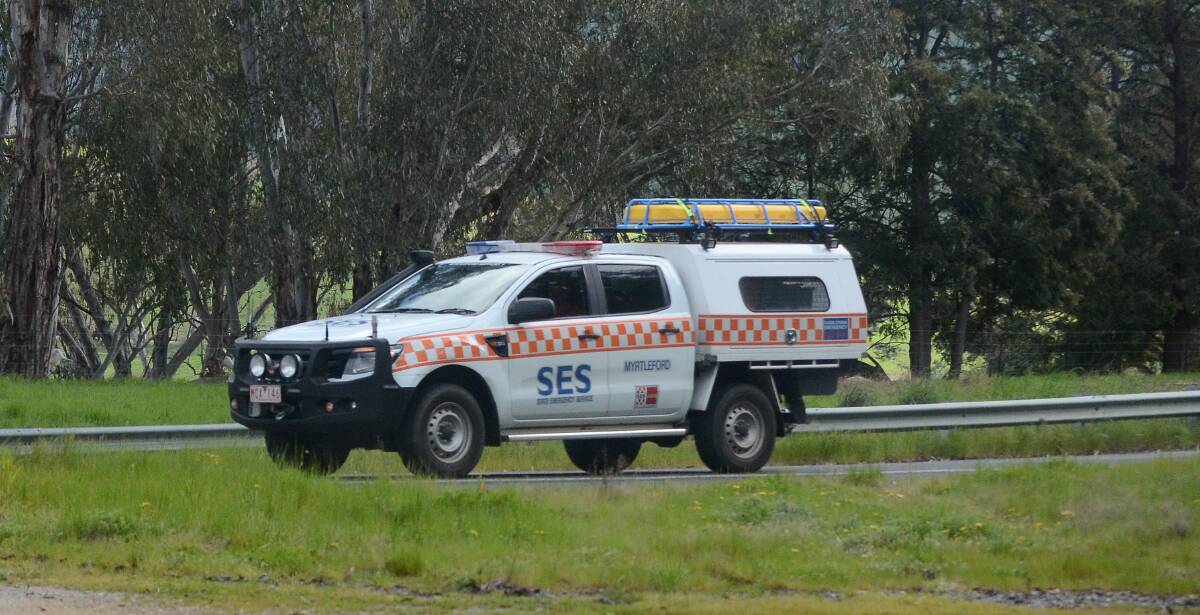 SES members searching for the crashed plane. File photo