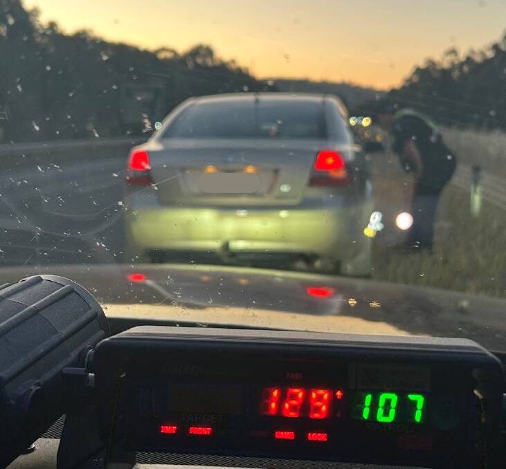 The woman was clocked at 129kmh in a 60kmh zone on Friday night. Picture by Victoria Police