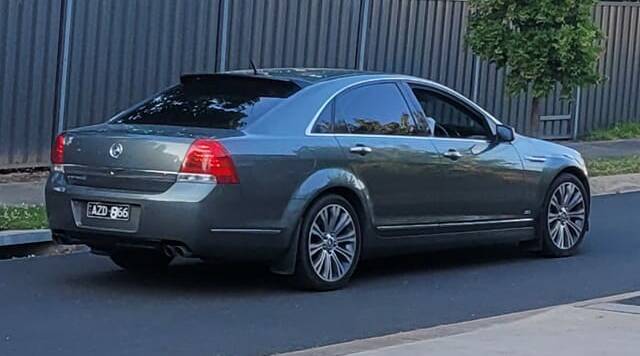 An image of the Holden Caprice posted on social media before it was damaged. Picture supplied