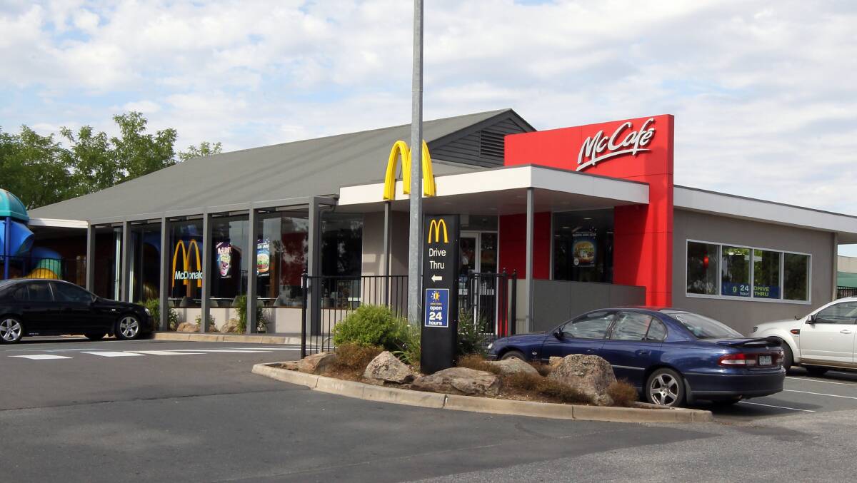 The drink-driver was caught at the Birralee McDonald's. File photo