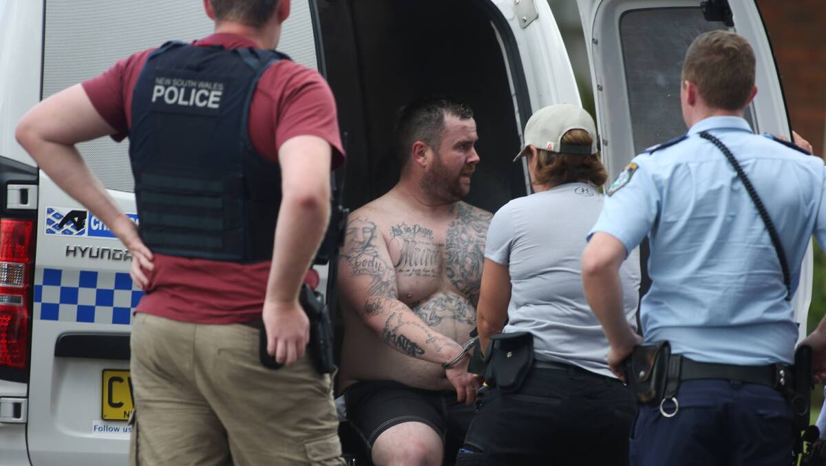 Braedon Williams, 36, during a 2021 arrest. File photo