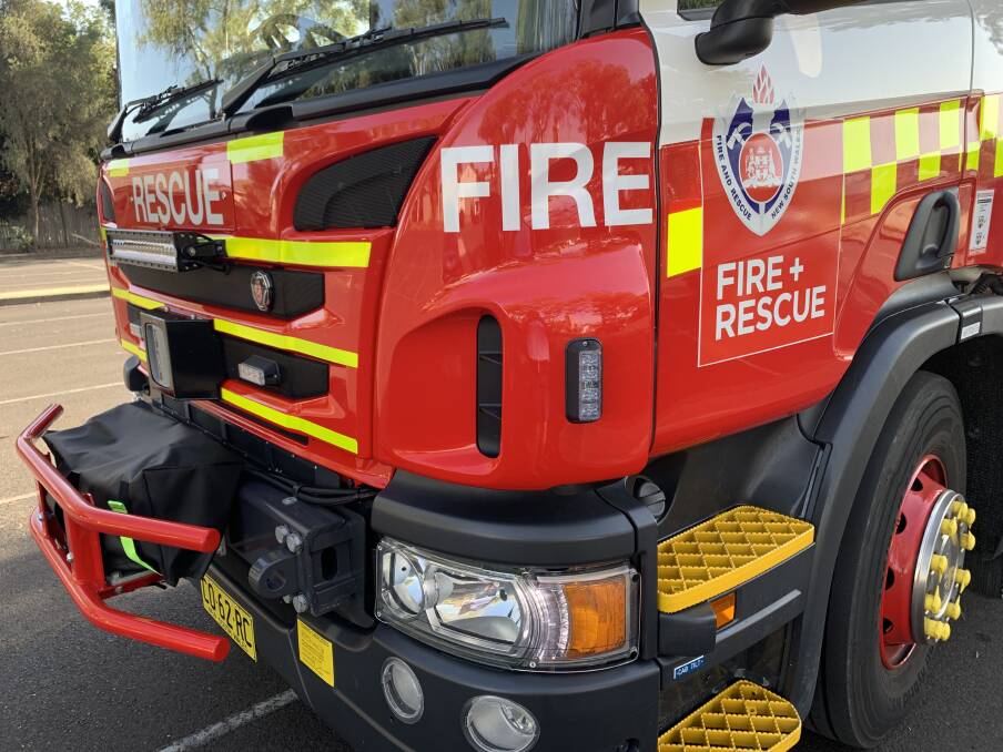 Fire and Rescue NSW crews from Albury attended the scene of a truck crash on the Hume Highway which closed a lane of southbound traffic on Wednesday morning. 