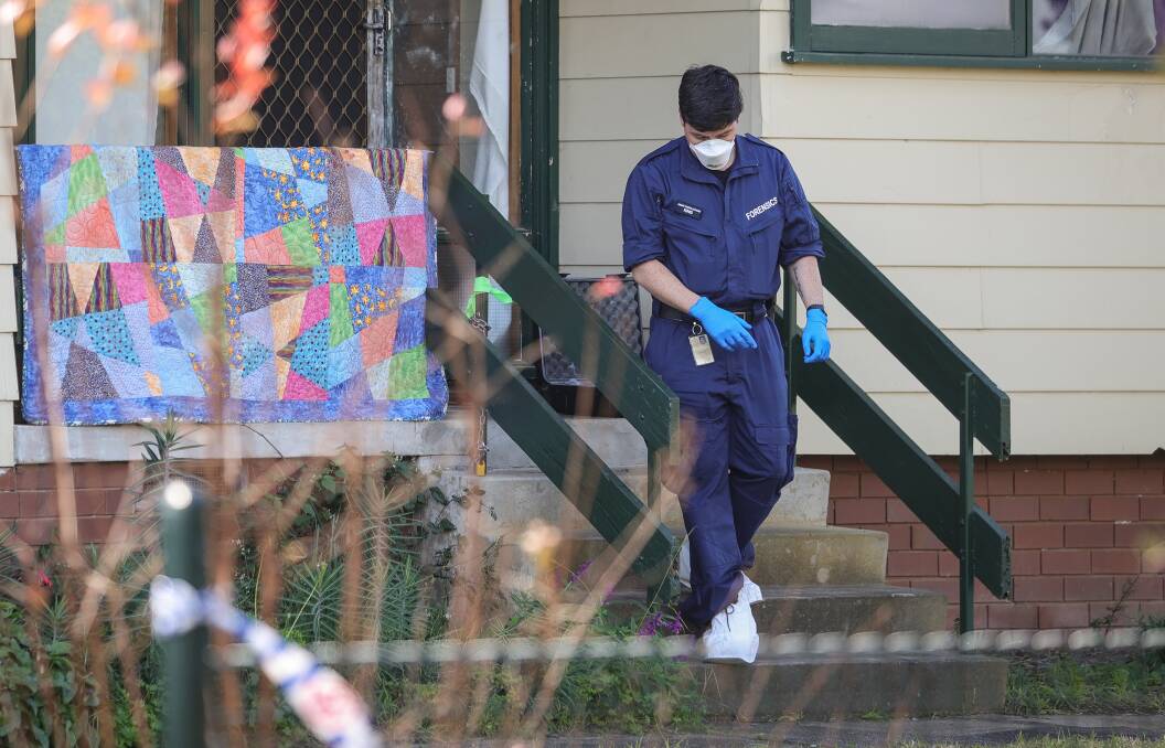 Forensic police at a Lavington home on Monday morning, June 26, where hours earlier a man was allegedly stabbed by Springdale Heights resident Wayne Williams.