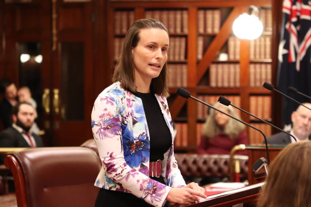 Border doctor and Greens member Amanda Cohn delivers her inaugural speech to the NSW Legislative Council on May 31, 2023. Picture supplied