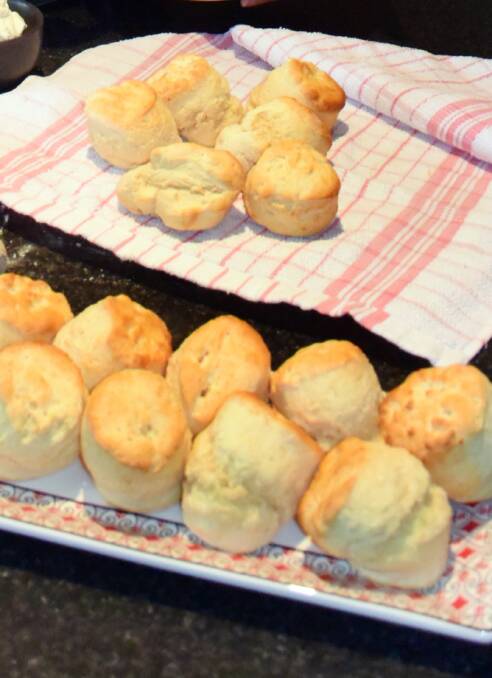 FRESH FROM OVEN: Scones ready to be enjoyed with butter, cream or jam.