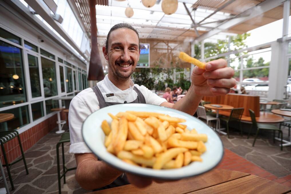 Border chefs, like Stephen Jones, of Albury's Astor Hotel, are facing possible chip shortages owing to weather-affected potato crops. Picture by James Wiltshire
