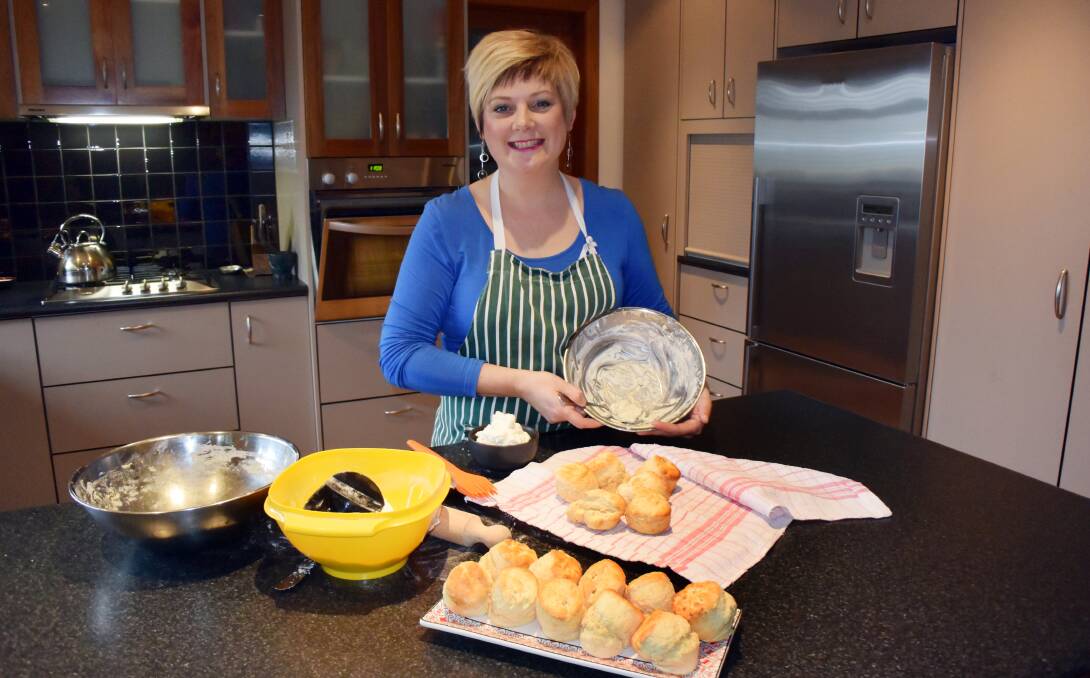 LATEST BATCH: Once an apprentice chef, Wodonga's Cathy Sharp prefers these day to be a family and dinner party host cook. Picture: JANET HOWIE