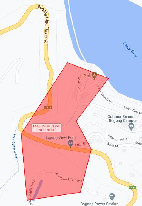 The map of the exclusion zone can also be found on the Vic Emergency website.