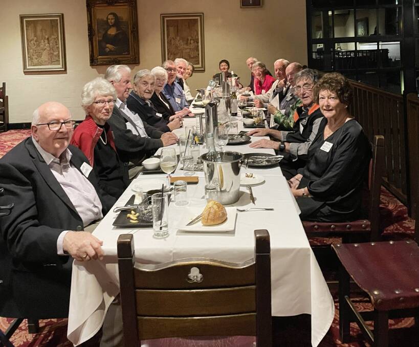 About 16 people attended the Albury High School class of 1952-1956 reunion on the weekend, their first gathering since 2018. Another 22 sent apologies. Picture supplied