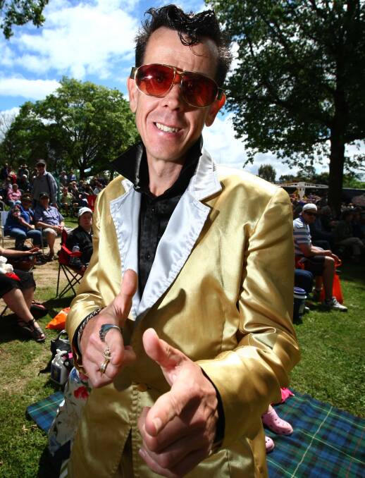 THE KING: Elvis Presley and the 1950s go hand in hand, with Wodonga's Elvis Aaron Presley one of many to visit the Tallangatta Fifties Festival throughout the years.