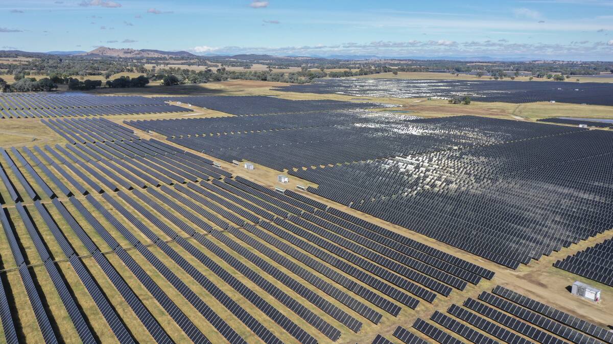The Glenrowan Solar Farm, which was officially opened earlier this month, was a $170 million project built over 17 months. It includes 220,000 solar panels. Picture by Mark Jesser