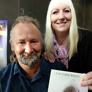 Phil and Patrice Larkin launched a song in tribute of daughter Gabby at Wangaratta at the weekend. Picture: PETER MERKESTEYN