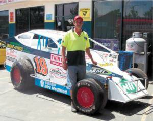 Steve Milthorpe is angling for a win at the Parramatta City Raceway after returning from a disastrous crash.