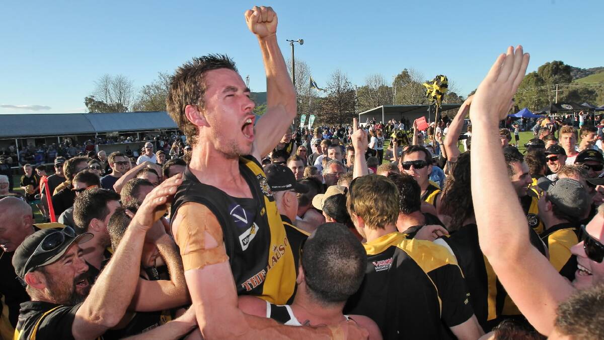 Click or swipe across to see more action pictures from Barnawartha's grand final triumph. Pictures: BEN EYLES and MARK JESSER