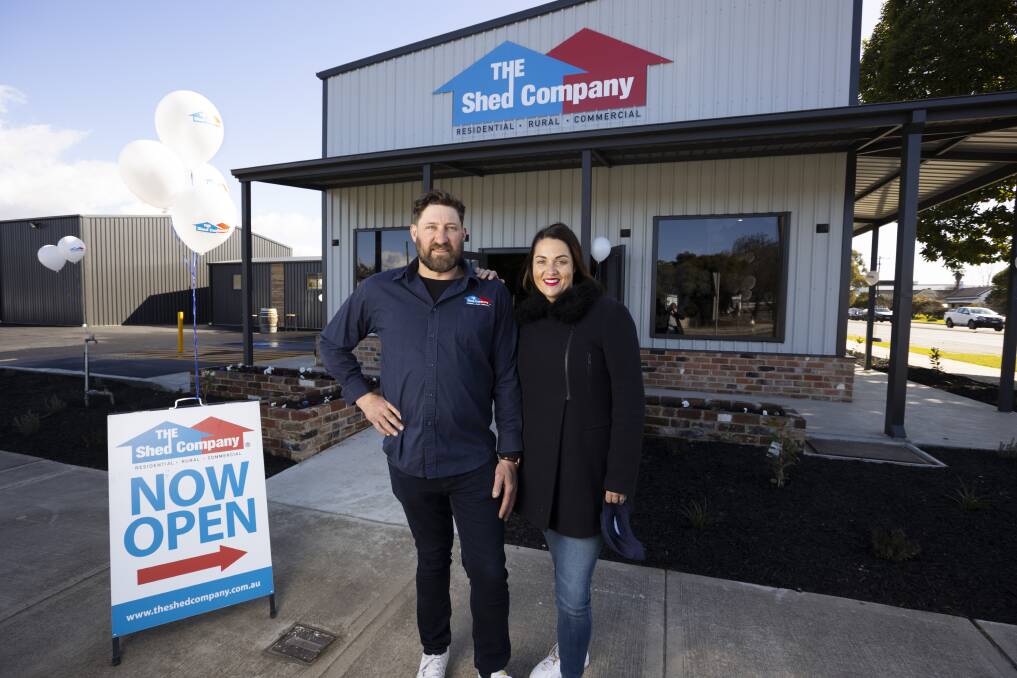 James and Gabrielle Gray opened The Shed Company in Wodonga in 2022. File picture