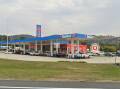 The armed robbery took place at the United service station on McKoy Street, West Wodonga. Google picture 