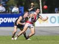 Myrtleford's Brody Ricadi has produced some terrific football this year and posted a four-goal haul against the Roos.